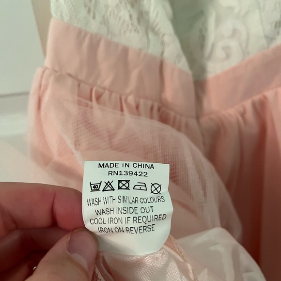 NWT Tobi white and light pink dress size small - Picture 6 of 7